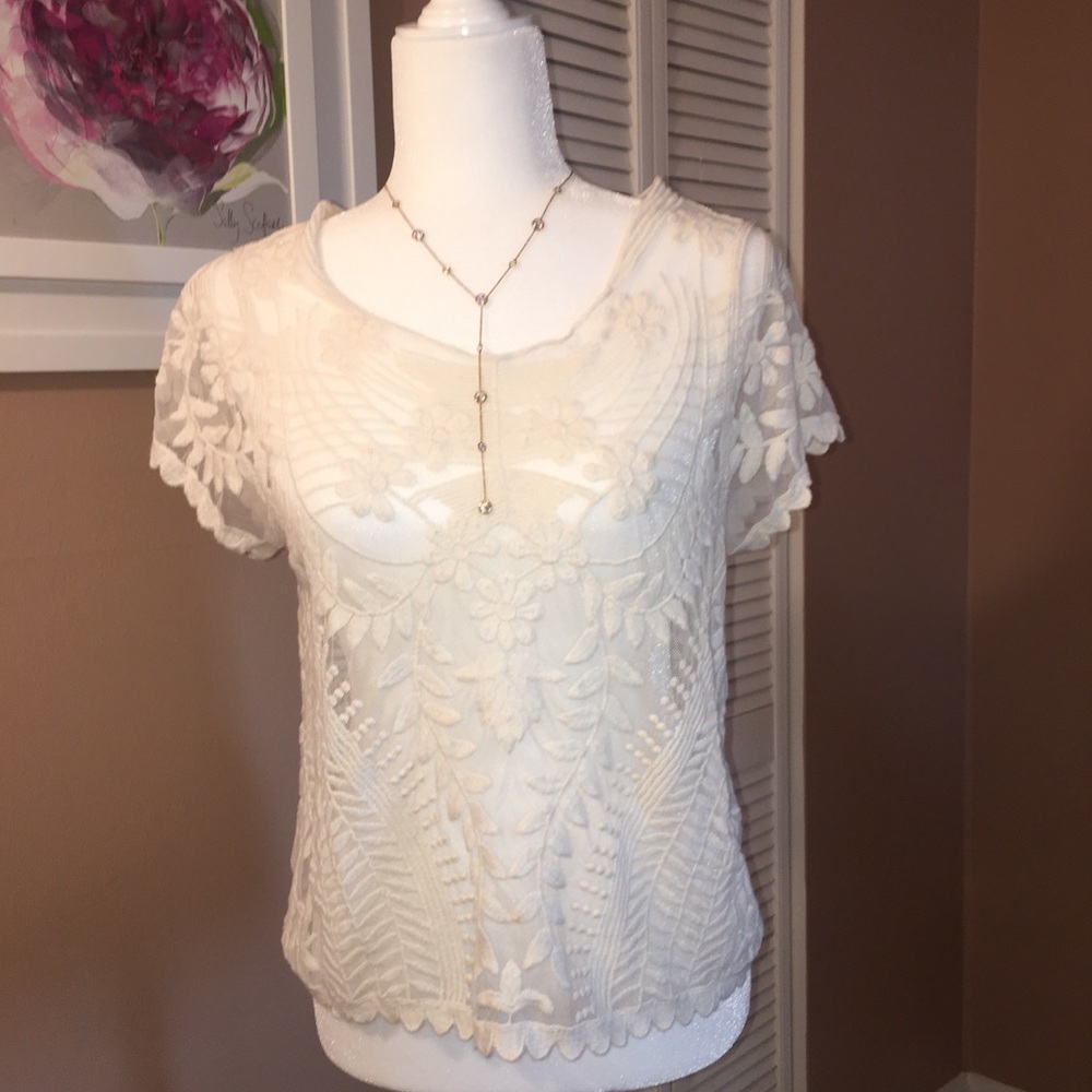 Ivory Lace Blouse